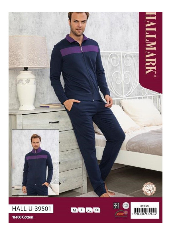 Мужской Комплект с Брюками (M+L+XL+XXL) HALLMARK HALL-U39501_ORI — оптом для магазинов и бутиков
