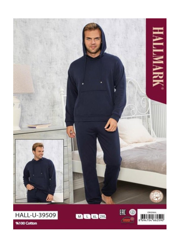 Мужской Комплект с Брюками (M+L+XL+XXL) HALLMARK HALL-U39509_ORI — турецкий текстиль оптом