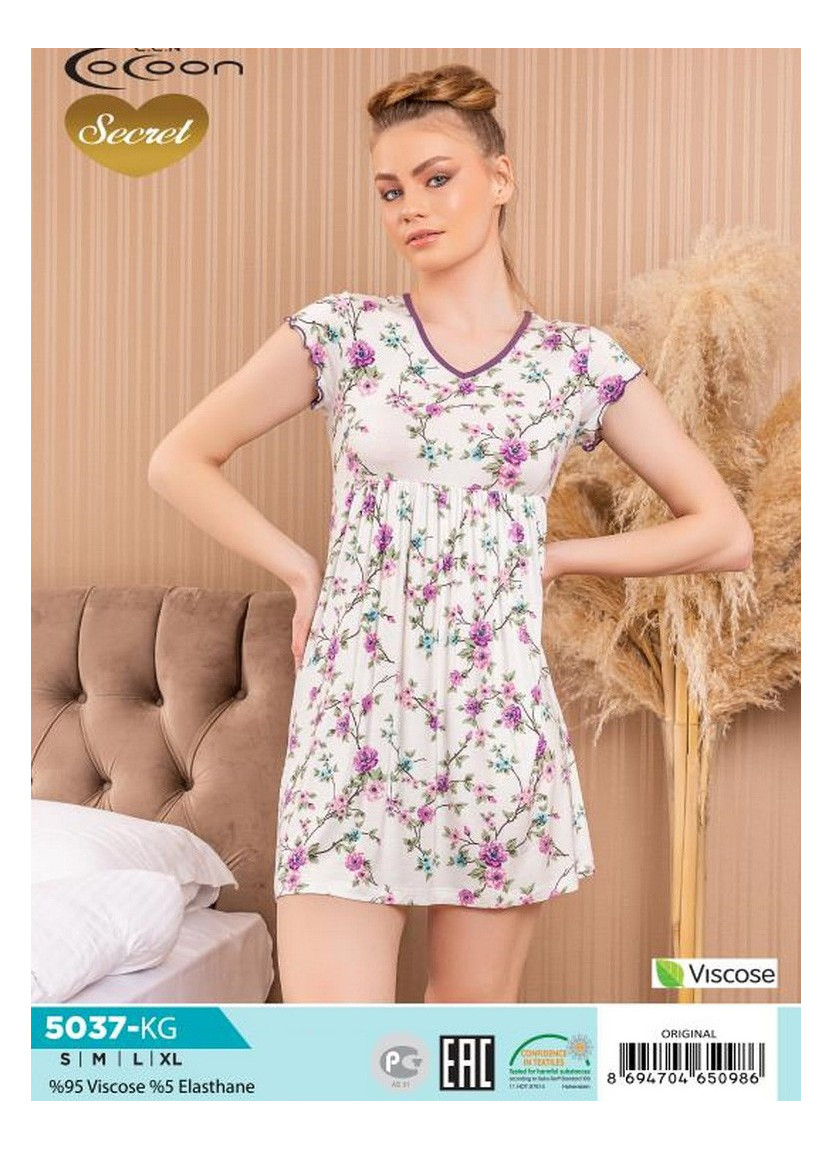 Ночная Сорочка (S+M+L+XL) COCOON Secret COC.5037.KG_ORI — купить оптом из Турции
