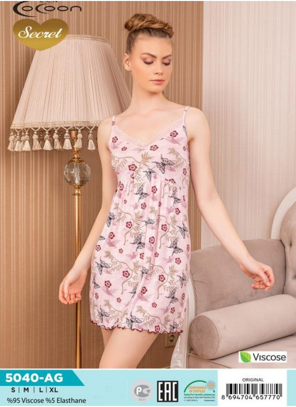 COC.5040.AG_ORI Nightdress (S+M+L+XL) — direct Turkish factory supply