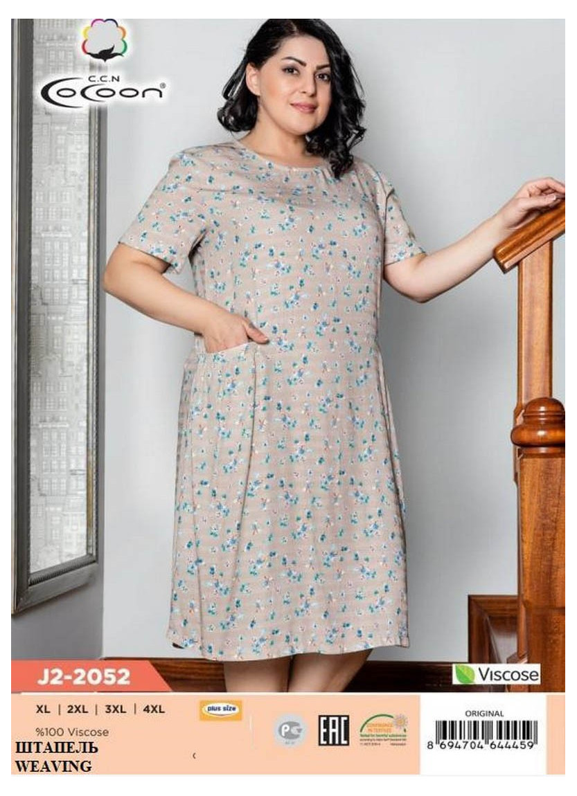 Платье (XL+XXL+3XL+4XL) COCOON CCNJ2-2052_ORI — оптом от турецкой фабрики