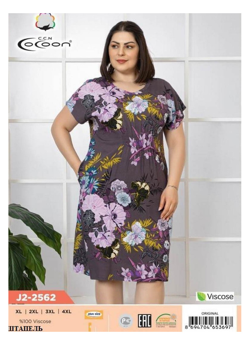 Платье (XL+XXL+3XL+4XL) COCOON CCNJ2-2562_ORI — купить оптом из Турции