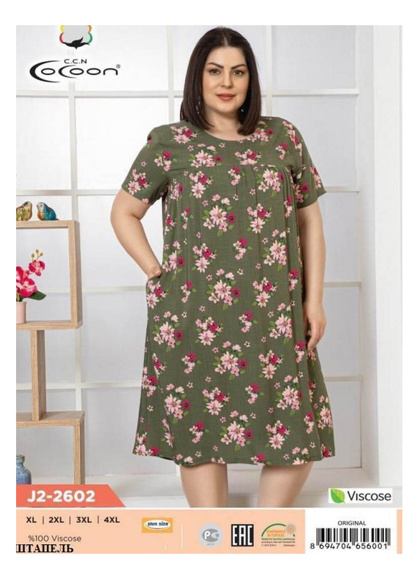 Платье (XL+XXL+3XL+4XL) COCOON CCNJ2-2602_ORI — оптом для магазинов и бутиков