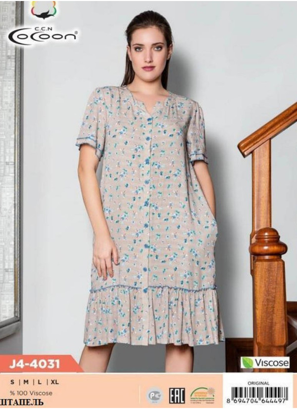CCNJ4-4031_ORI Women's Robe (S+M+L+XL) — factory-direct from Turkey