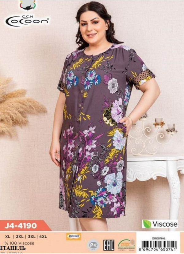 CCNJ4-4190_ORI Women's Robe (XL+XXL+3XL+4XL) — wholesale for boutiques