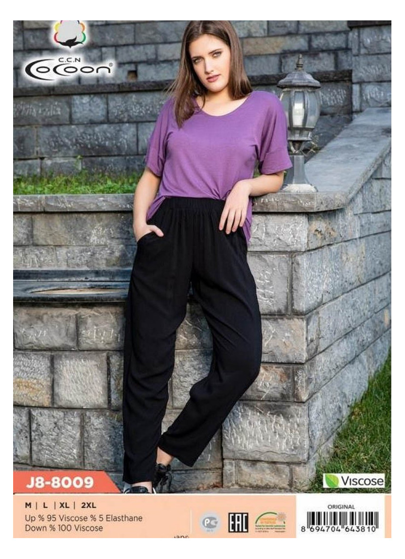 CCNJ8-8009_ORI Pants Homewear Set (M+L+XL+XXL) — direct Turkish factory supply