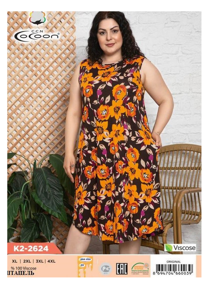 CCNK2-2624_ORI Dress (XL+XXL+3XL+4XL) — Turkish textile wholesale