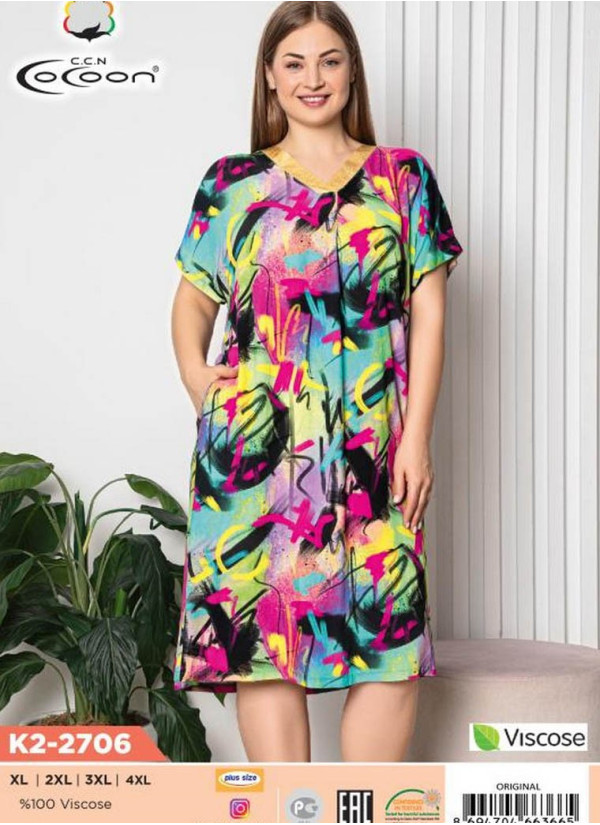 CCNK2-2706_ORI Dress (XL+XXL+3XL+4XL) — Turkish textile wholesale