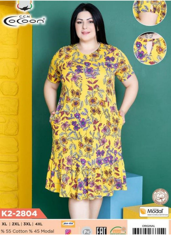 CCNK2-2804_ORI Dress (XL+XXL+3XL+4XL) — wholesale from Turkey