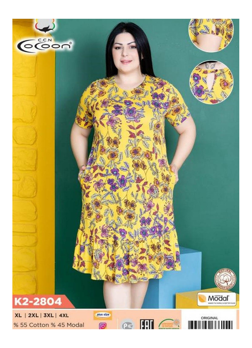 Платье (XL+XXL+3XL+4XL) COCOON CCNK2-2804_ORI — купить оптом из Турции