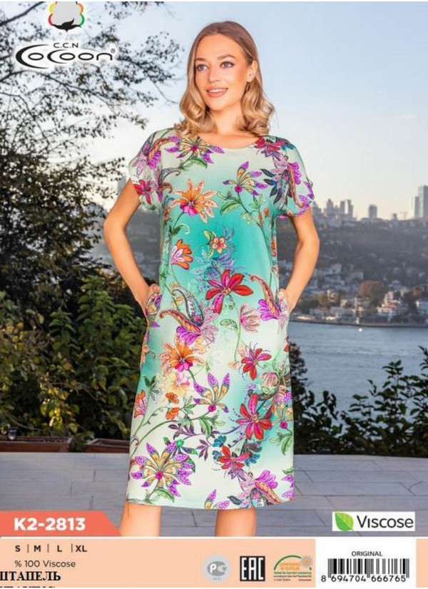 CCNK2-2813_ORI Dress (S+M+L+XL) — factory-direct from Turkey