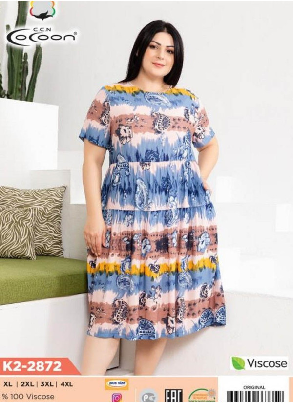 CCNK2-2872_ORI Dress (XL+XXL+3XL+4XL) — wholesale from Turkey