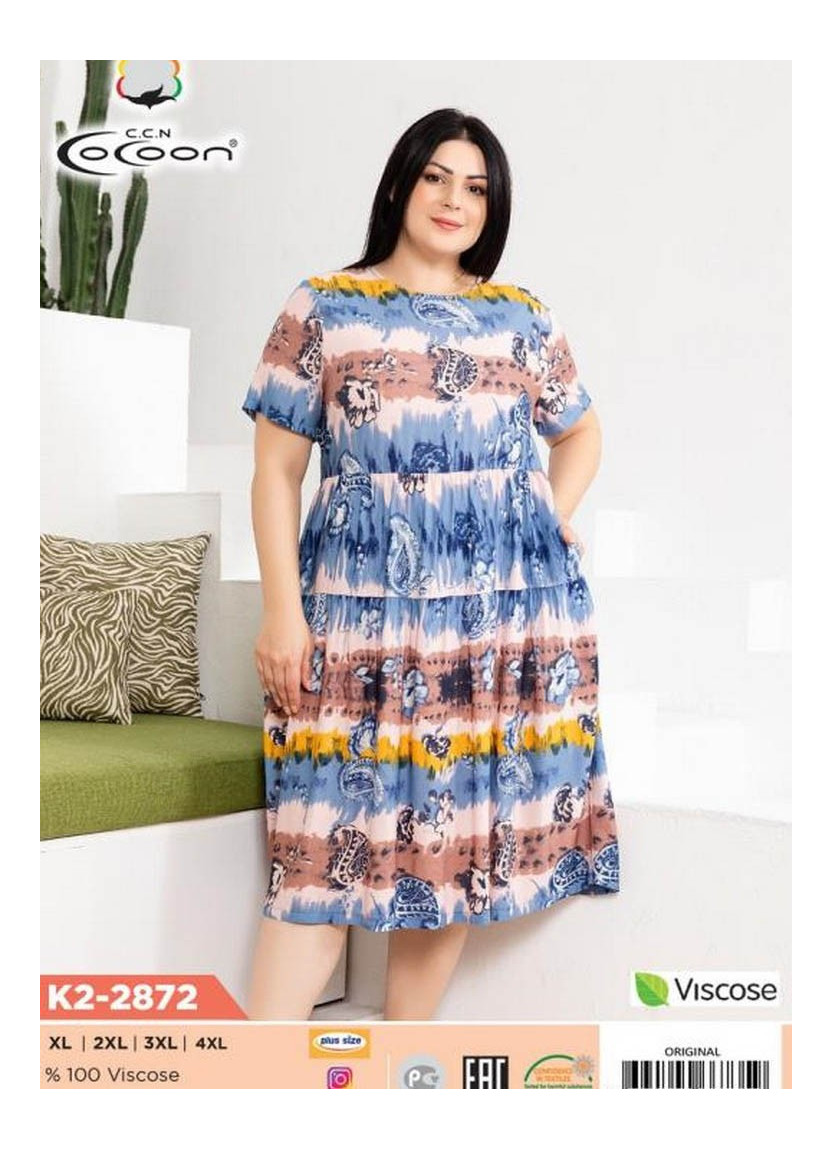CCNK2-2872_ORI Dress (XL+XXL+3XL+4XL) — wholesale from Turkey