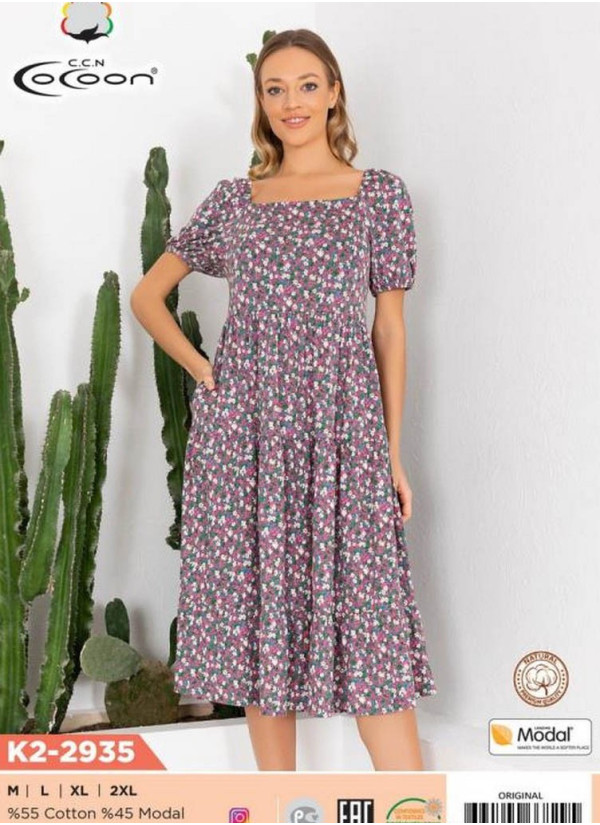 CCNK2-2935_ORI Dress (M+L+XL+2XL) — Turkish textile wholesale