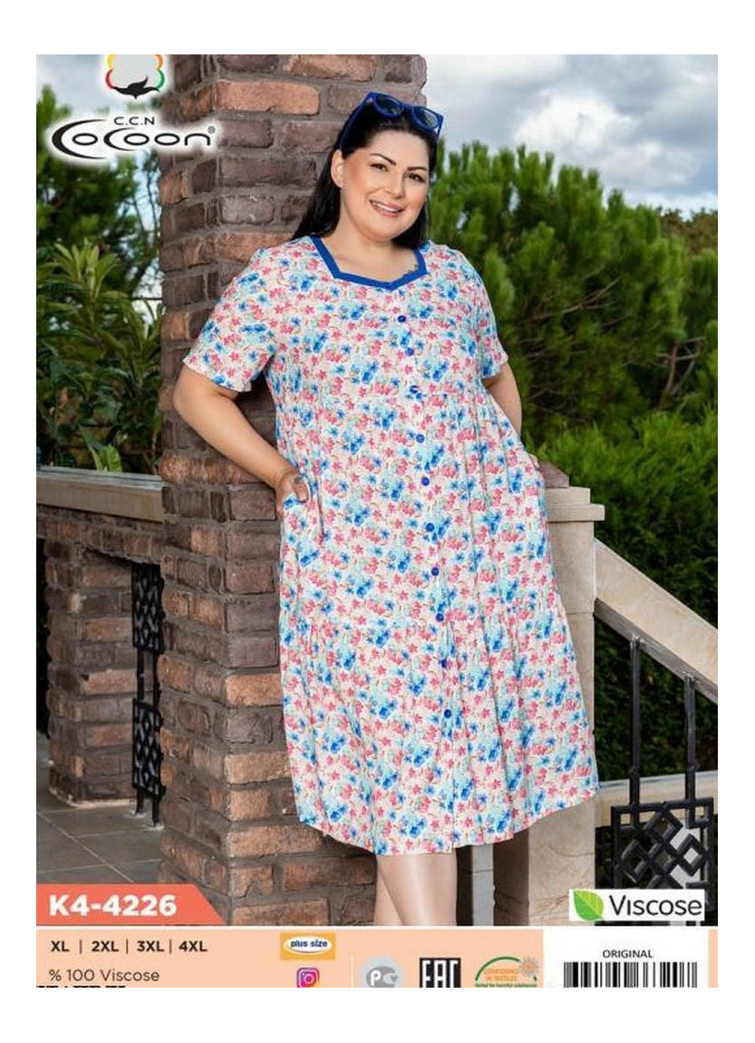Халат Женский (XL+XXL+3XL+4XL) COCOON CCNK4-4226_ORI — фабричная коллекция оптом