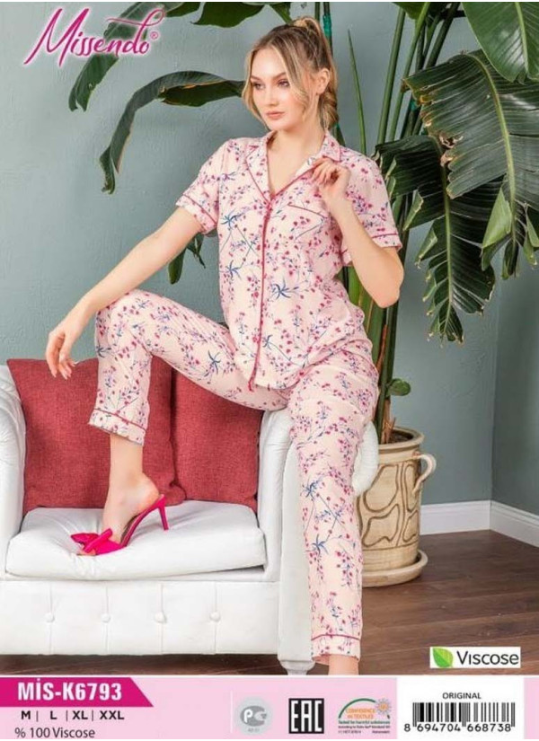 MİS-K6793_ORI Pants Homewear Set (M+L+XL+XXL) — Istanbul wholesale supplier