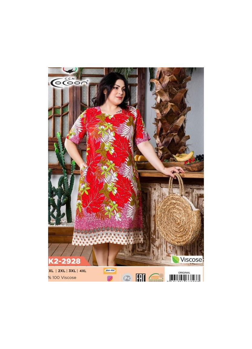 Платье (XL+XXL+3XL+4XL) COCOON CCNK2-2928_ORI — оптом для магазинов и бутиков