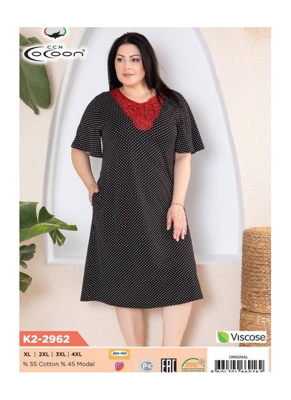 CCNK2-2962_ORI Dress (XL+XXL+3XL+4XL) — Turkish textile wholesale