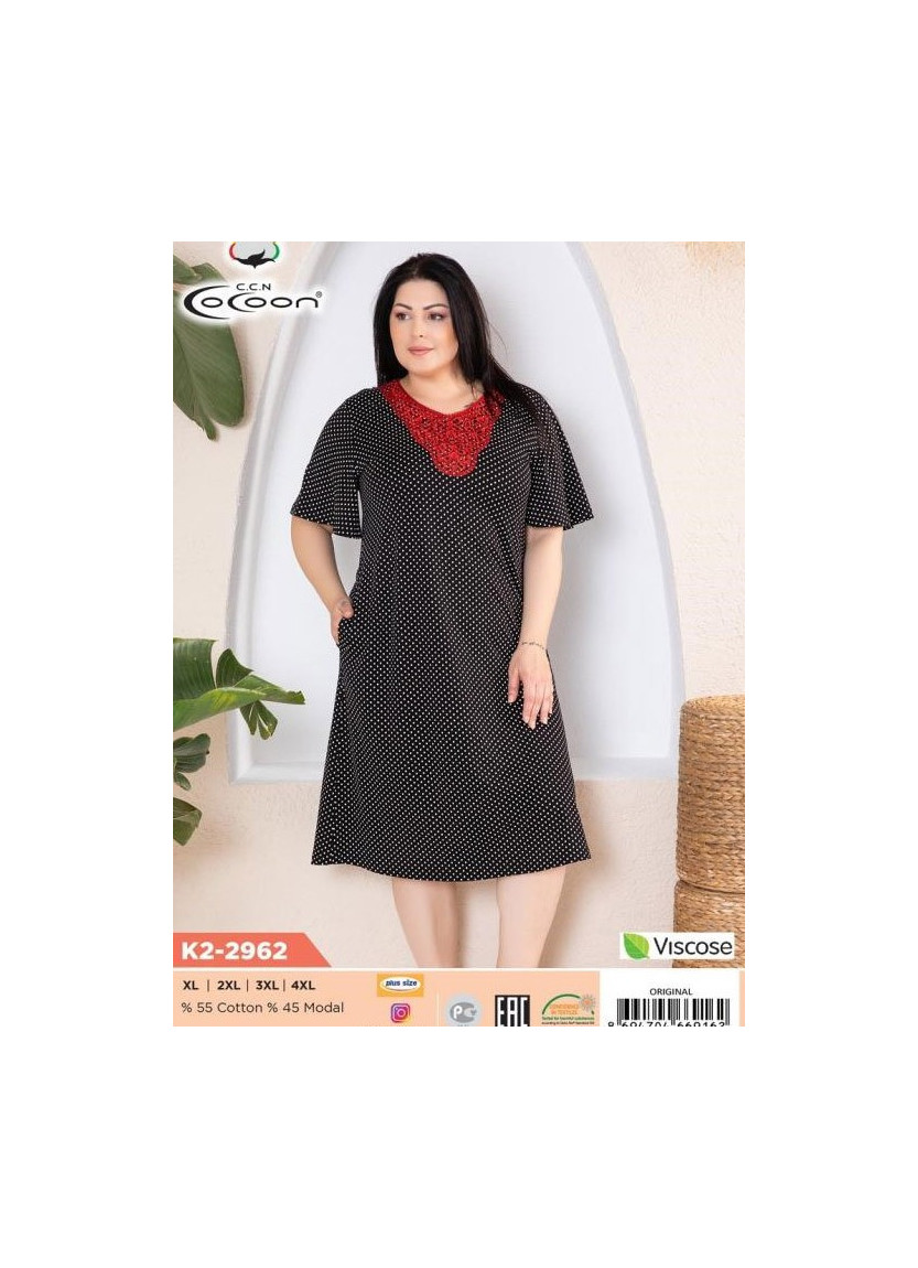 Платье (XL+XXL+3XL+4XL) COCOON CCNK2-2962_ORI — турецкий текстиль оптом