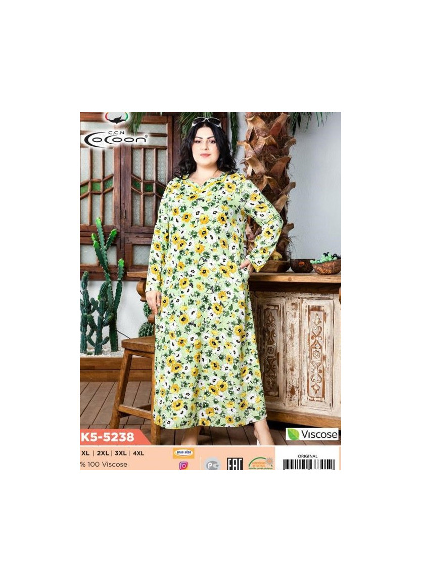 Платье (XL+XXL+3XL+4XL) COCOON CCNK5-5238_ORI — оптовая поставка из Турции