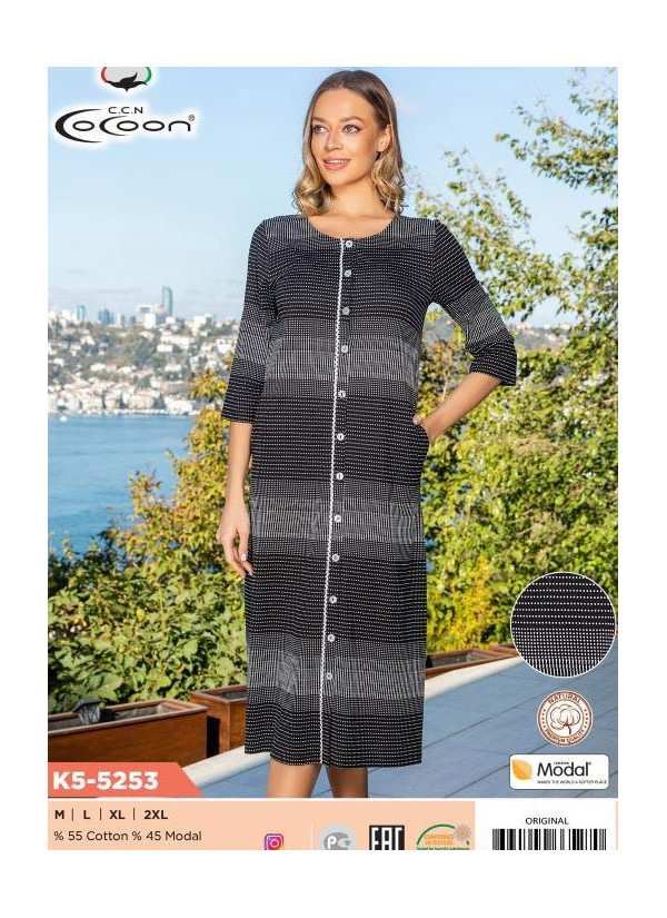 CCNK5-5253_ORI Women's Robe (M+L+XL+XXL) — Turkey wholesale collection