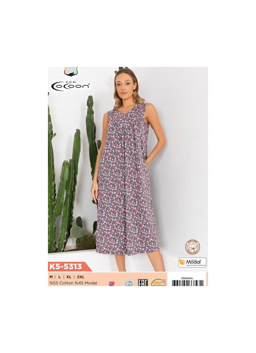 Платье (M+L+XL+2XL) COCOON CCNK5-5313_ORI — турецкий текстиль оптом
