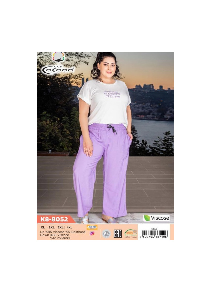 CCNK8-8052_LLC Pants Homewear Set (XL+2XL+3XL+4XL) — Istanbul wholesale supplier