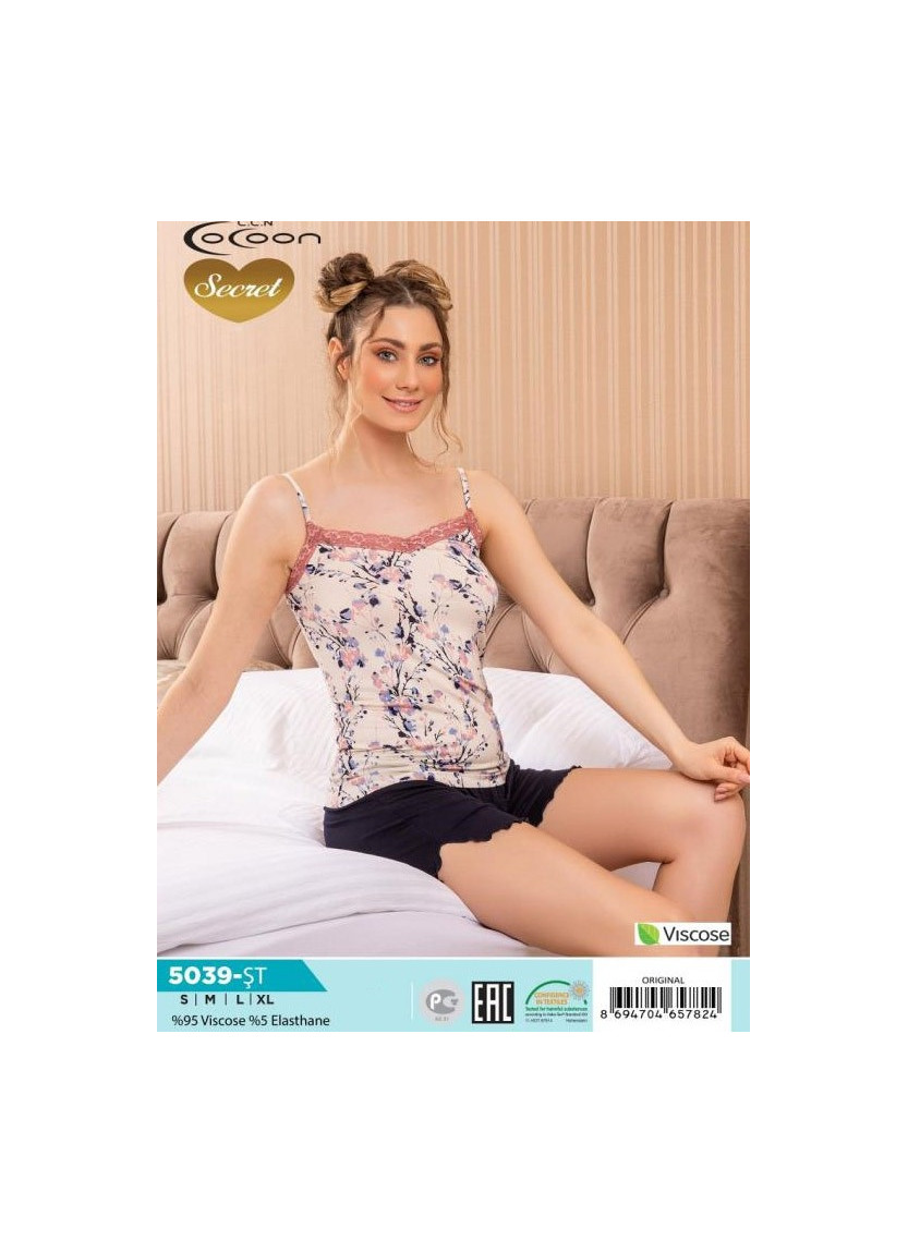 Комплект с Шортами (S+M+L+XL) COCOON Secret COC.5039.ST_ORI — оптом от турецкой фабрики