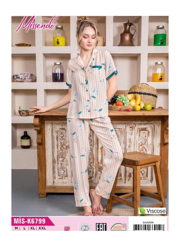 MİS-K6799_SAL Pants Homewear Set (M+L+XL+XXL) — Turkish factory wholesale