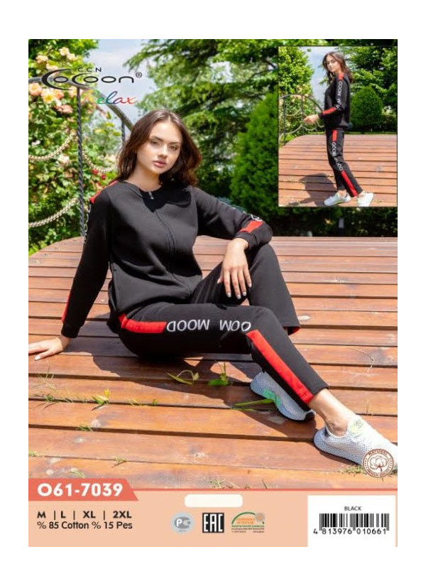 CCNO61-7039_BLA Pants Homewear Set (M+L+XL+XXL) — wholesale for boutiques