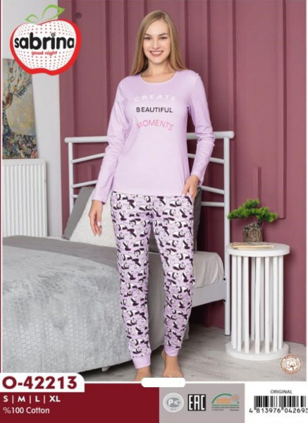 SAB.O42213_ORI Pants Homewear Set (S+M+L+XL) — Turkish textile wholesale