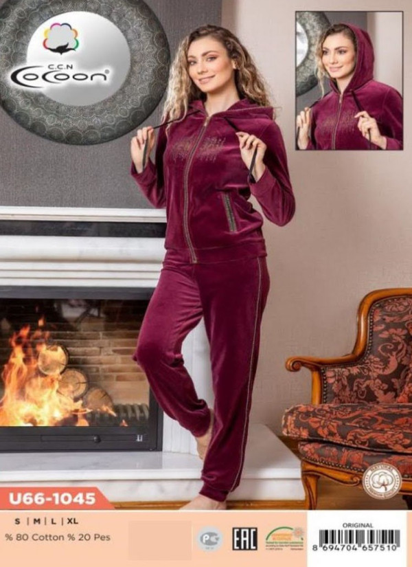 CCNU66-1045_ORI Pants Homewear Set (S+M+L+XL) — direct Turkish factory supply