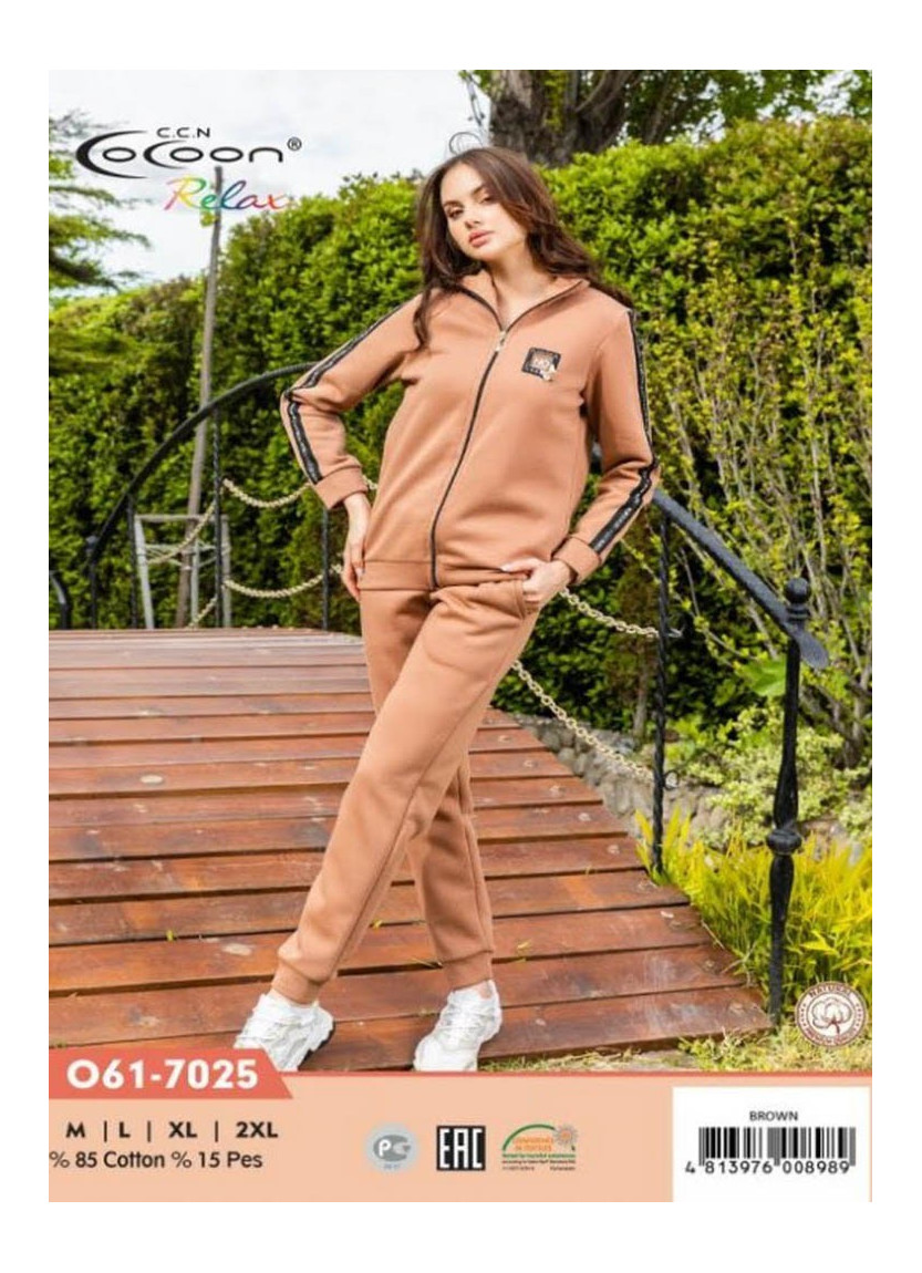 CCNO61-7025_BRW Pants Homewear Set (M+L+XL+XXL) — factory-direct from Turkey