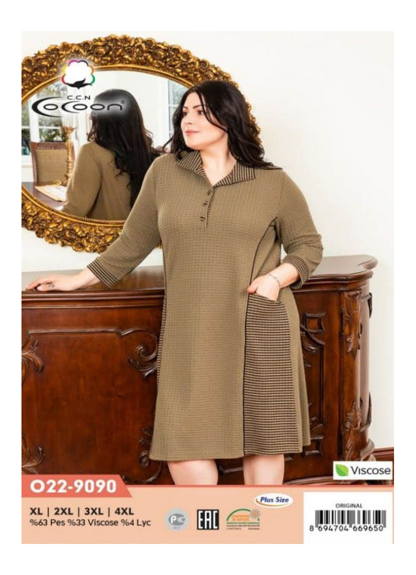 CCNO22-9090_ORI Dress (XL+2XL+3XL+4XL) — Turkish textile wholesale