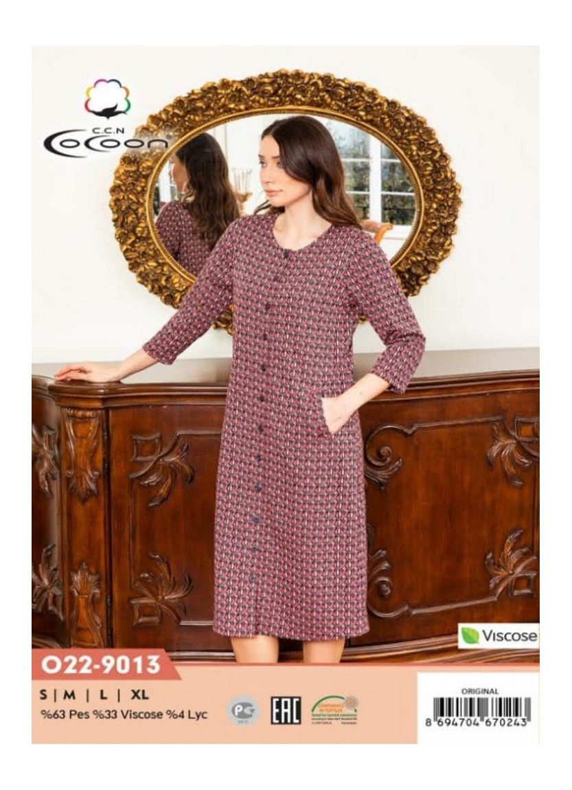 CCNO22-9013_ORI Women's Robe (S+M+L+XL) — wholesale from Turkey