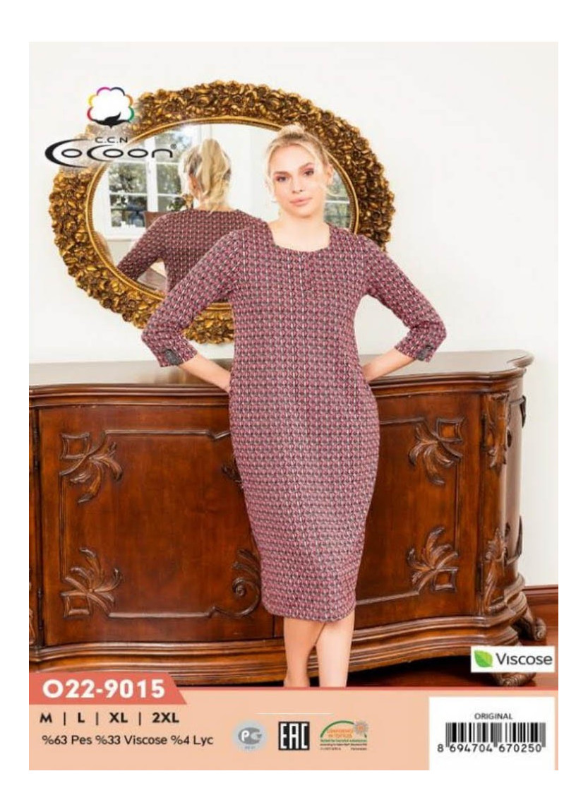 Платье (M+L+XL+2XL) COCOON CCNO22-9015_ORI — оптовая поставка из Турции