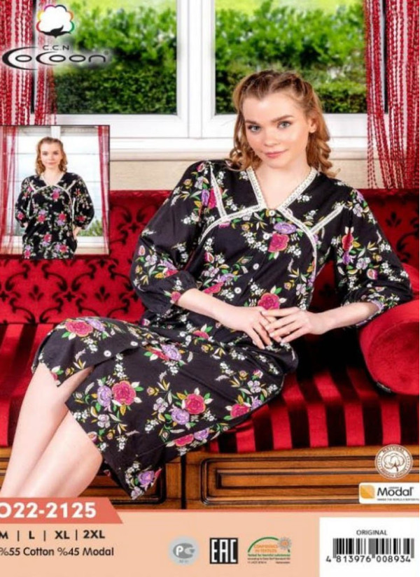 CCNO22-2125_ORI Women's Robe (M+L+XL+2XL) — direct Turkish factory supply