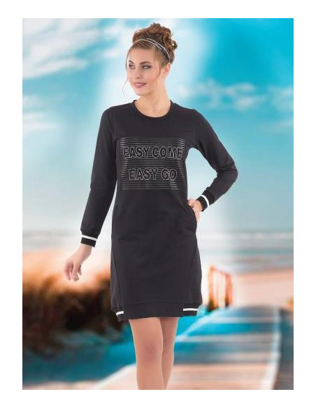 Туника (S+M+L+XL) COCOON CCNL11-7033_YEŞ — турецкий текстиль оптом