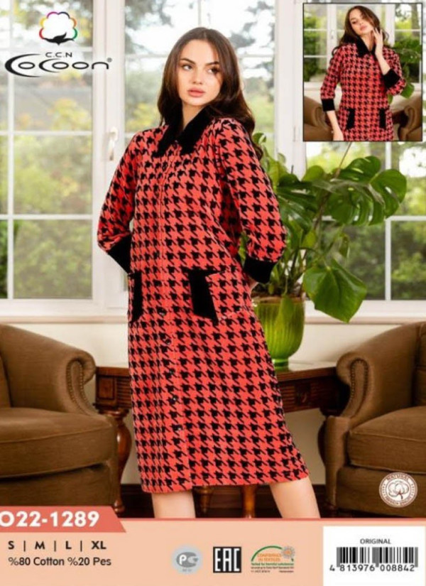 CCNO22-1289_ORI Women's Robe (S+M+L+XL) — wholesale from Turkey