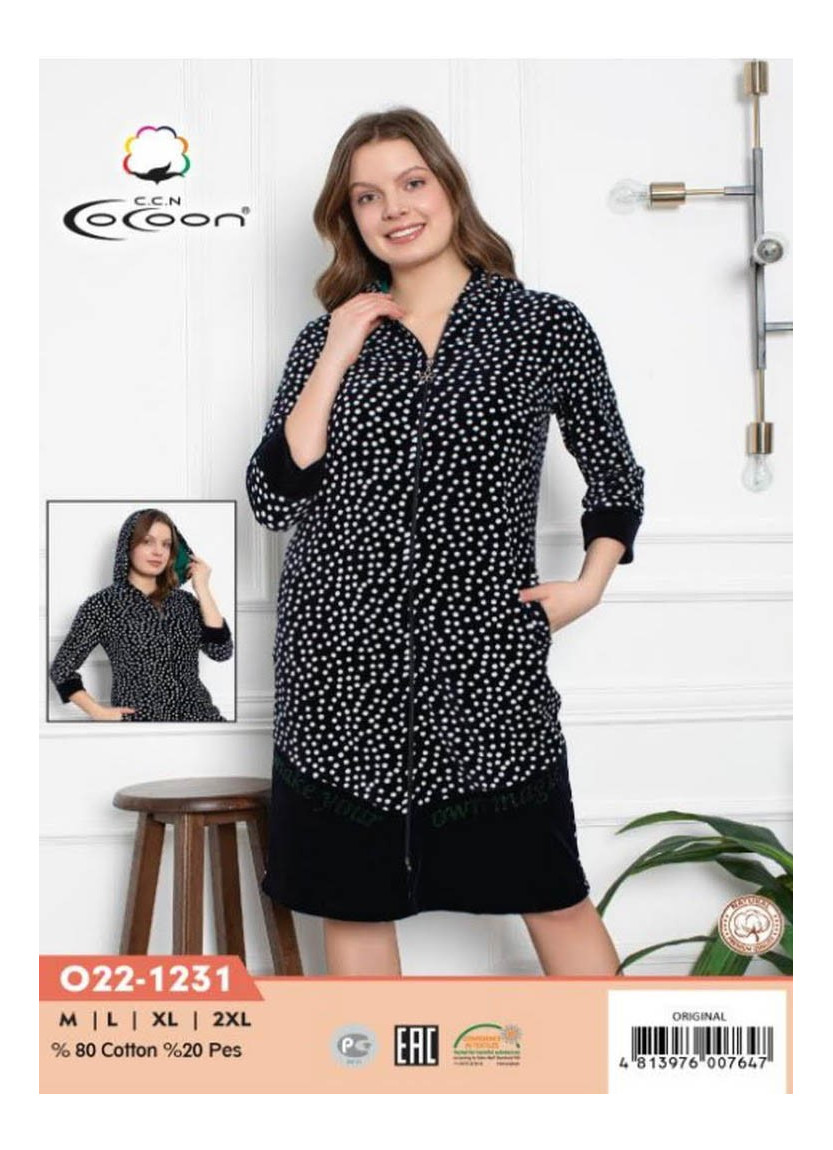 CCNO22-1231_ORI Women's Robe (M+L+XL+2XL) — Turkish textile wholesale
