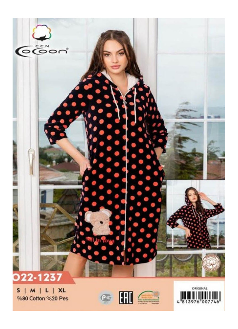 CCNO22-1237_ORI Women's Robe (S+M+L+XL) — wholesale from Turkey