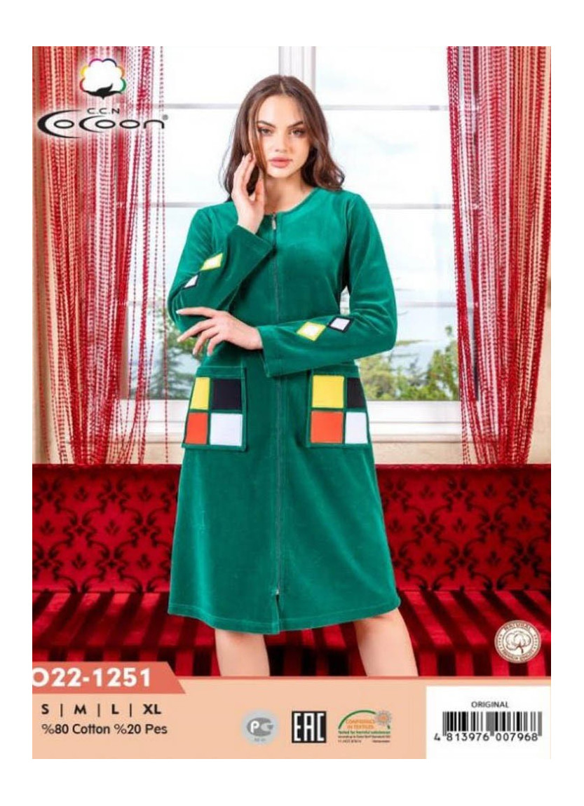 CCNO22-1251_ORI Women's Robe (S+M+L+XL) — Turkish factory wholesale