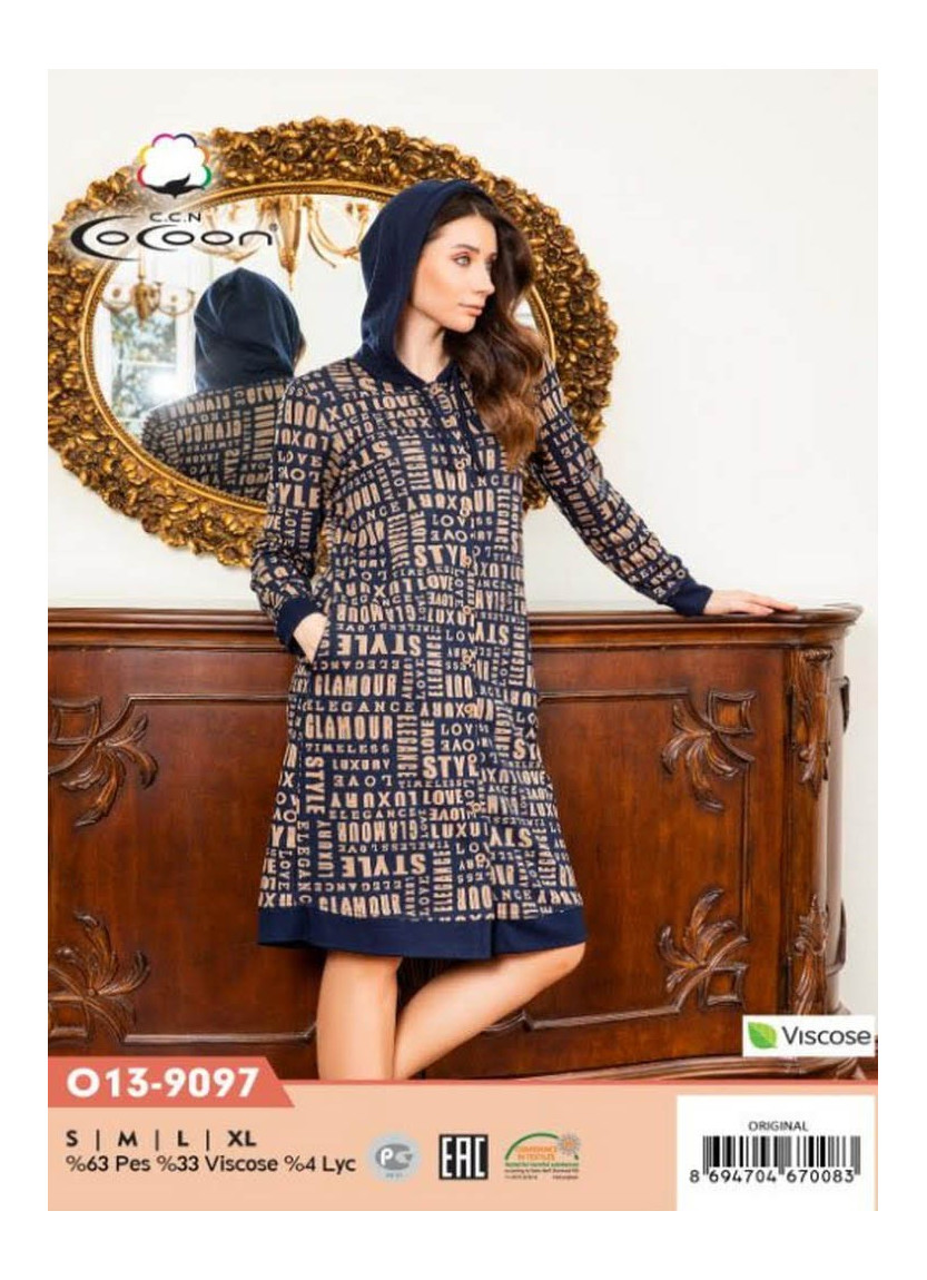 Халат Женский (S+M+L+XL) COCOON CCNO13-9097_ORI — купить оптом из Турции