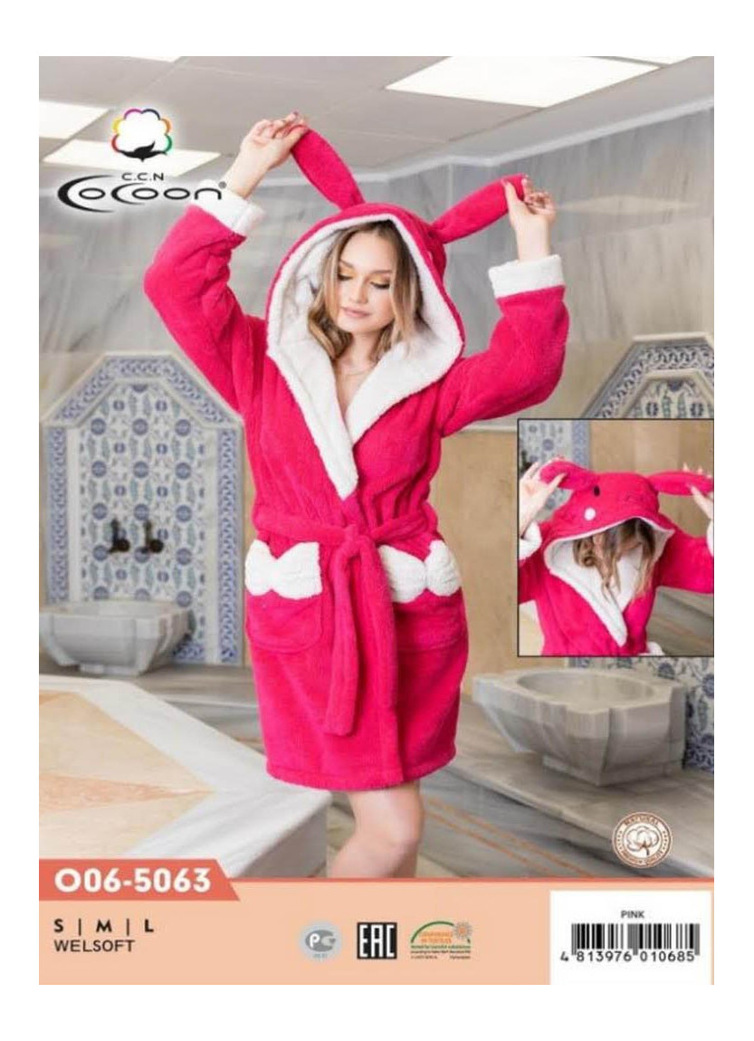 CCNO06-5063_PEM Welsoft Women's Robe (S+M+L) — factory-direct from Turkey