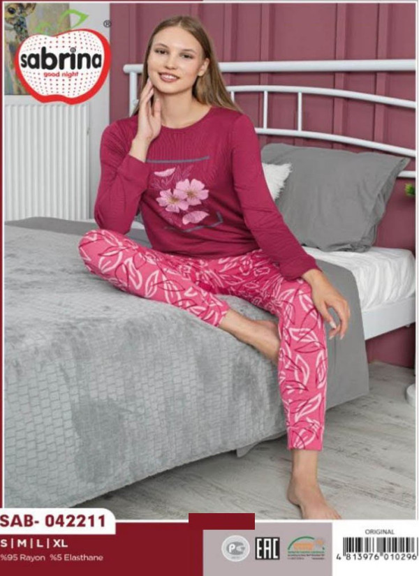 SAB.O42211_ORI Pants Homewear Set (S+M+L+XL) — Turkish factory wholesale