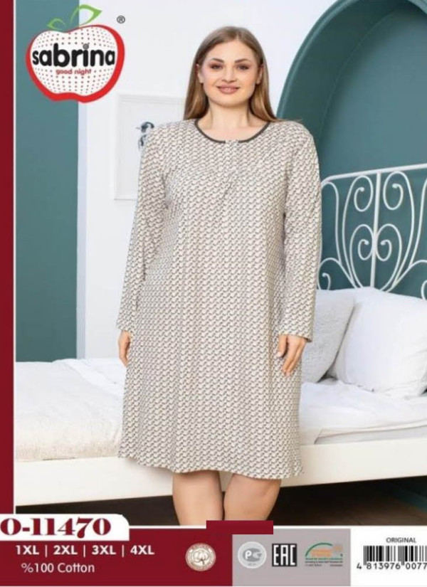 SAB.O11470_ORI Nightdress (1XL+2XL+3XL+4XL) — Turkey wholesale collection