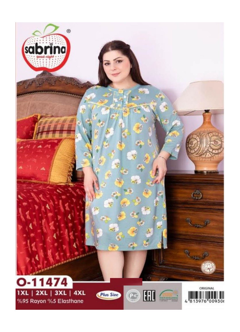 SAB.O11474_ORI Nightdress (1XL+2XL+3XL+4XL) — Istanbul wholesale supplier