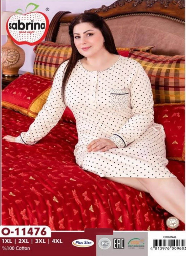 SAB.O11476_ORI Nightdress (1XL+2XL+3XL+4XL) — wholesale for boutiques