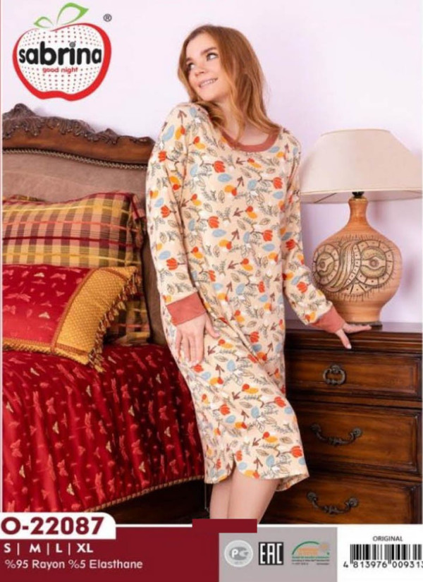SAB.O22087_ORI Nightdress (S+M+L+XL) — wholesale for boutiques