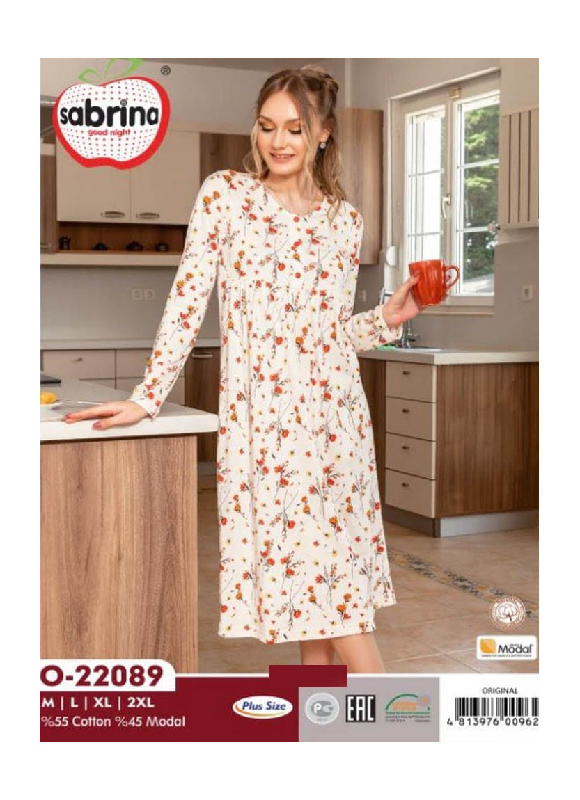 Ночная Сорочка (M+L+XL+2XL) Sabrina SAB.O22089_ORI — прямые поставки из Турции